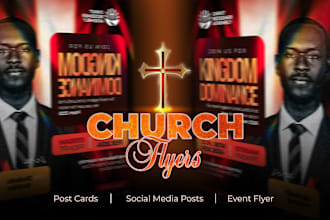design church flyers, funeral, memorial flyers, and for any events