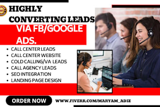 generate converting call center leads, call center landing page VA leads