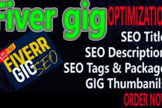 create fiverr gig title, tags, description, and image that increase your sales