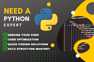 debug, fix, optimize python code and be an urgent programmer