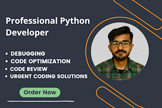 debug, fix, optimize code and be an urgent python programmer