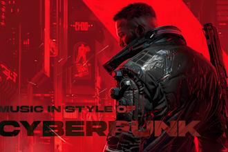 create music in the style of cyberpunk 2077 for your game