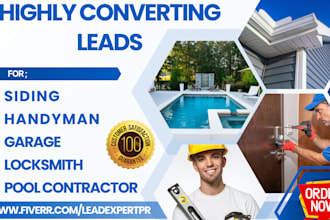 generate leads for handyman siding pool contractors garage locksmith services