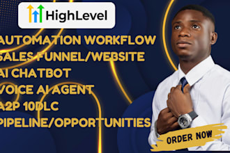 setup gohighlevel automation workflow, go highlevel sales funnel, ghl ai agent