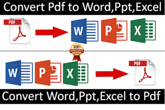 convert PDF to word or word to PDF