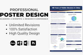 design professional scientific research, medical, conference posters using canva