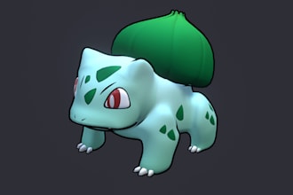 make a 3d pokemon or fakemon in blender