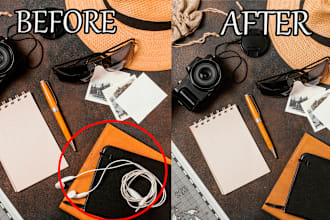 add objects to the photo, or remove unnecessary ones
