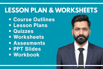 create lesson plan, masterclass, quiz, paper, worksheets
