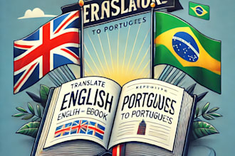 translate your book, ebook from english to portuguese