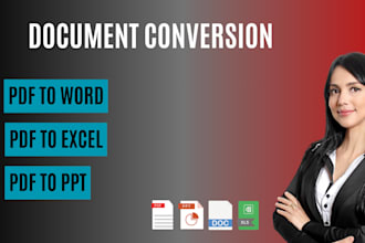 convert PDF to word, excel , powerpoint