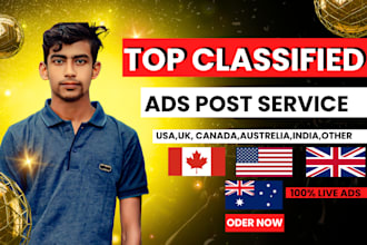 post your ads in USA top classified sites by manual