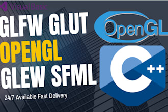 develop cpp python java opengl glew glut sdl glfw sfml programming projects
