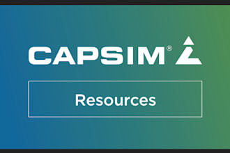 do capsim simulation rounds, comp xm, reports, and presentation