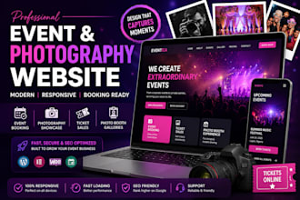 design event website event rental website rental website photobooth
