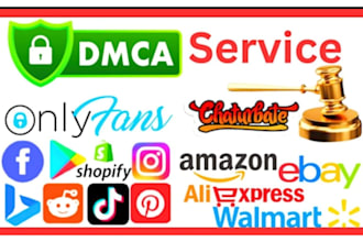 send dmca copyright notice to reddit,google,onlyfans,fb,tiktok ig,and,shopify