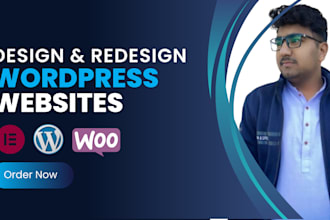 create wordpress website design and development