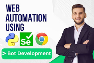 create web automation bot and python scripts