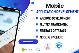 do mobile app development with flutter react native java