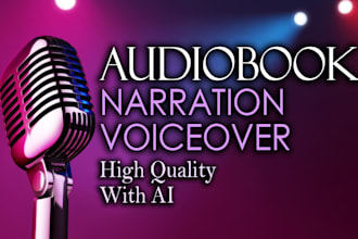narrate your audiobook with a professional, authentic voice over