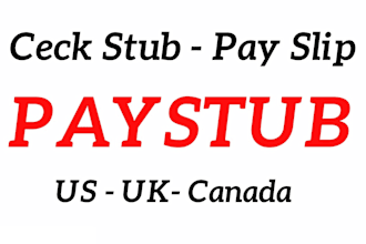 payroll, pay check, stub, pay slip for w2 and 1099 basis tax