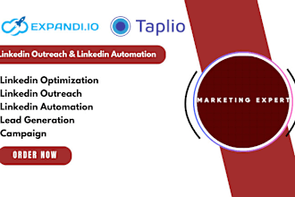 linkedin outreach expandi io automation taplio cold email