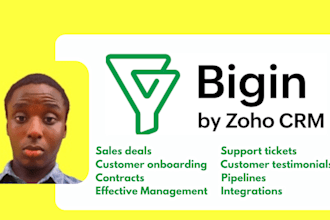 setup zoho crm, bigin by zoho, bigin pipelines, zoho one, zoho bigin expert