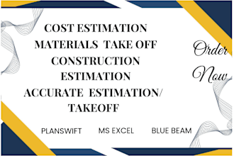 do quantity takeoff construction cost estimation