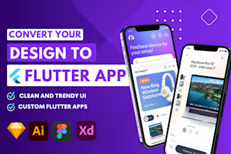 convert figma, xd, PSD designs to flutter, flutter flow app, react native app