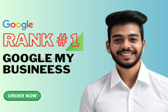 create and complete setup optimize google my business profile gmb ranking