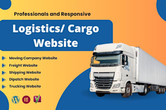 design a responsive logistics, trucking, or moving company website