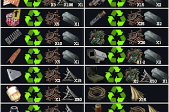 gather components scrap in rust game