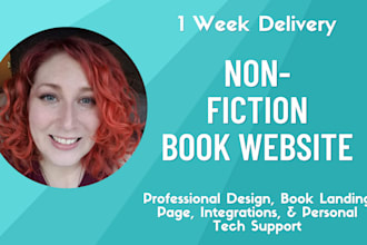 design your business author website in 1 week or less