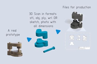reverse engineering from your scan data or sketch