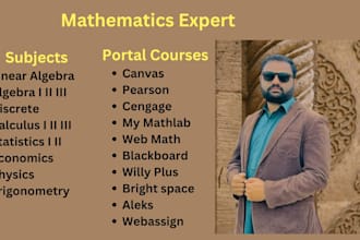 be math tutor in calculus, algebra ,trigonometry