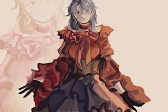 draw an oc, dnd character, fanart or an original commision
