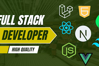 do website development as full stack developer, mean, mern, lamp and more