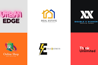 do professional text based, wordmark, lettermark, typography logo design