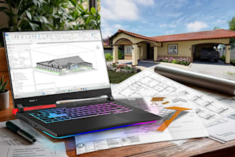 modeling and rendering a architectural plans