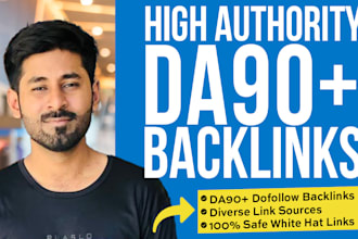 provides high authority da 90 plus SEO dofollow backlinks