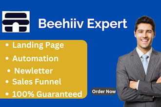 be your beehiiv landing page newsletter beehiiv manager beehiiv expert
