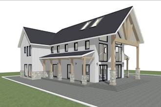 be your architect draftsman for house plans, 2d floor plan blueprint in x14 x16