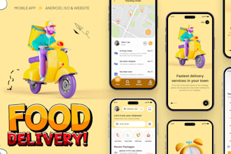 build a food delivery app or website, restaurant, grocery or taxi app