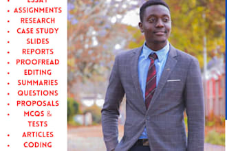 do expert case study analysis, research, essay and summary writing in any field