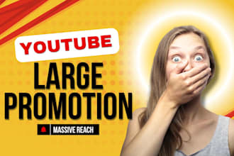 large audience for your youtube video with massive reach