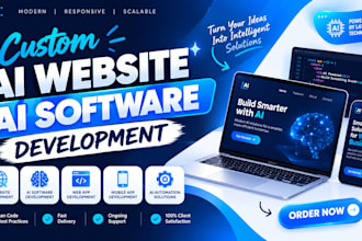do ai website development, ai chatbot, ai software, ai saas