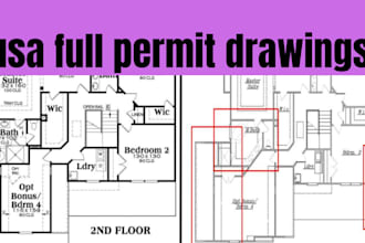 do full permit drawing and title 24