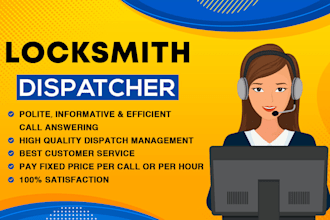 answer locksmith calls and dispatch