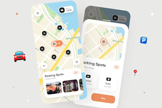 build robust parking space app for cars with admin dashboard