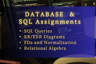 complete sql queries, normalization and er model assignments